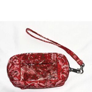 Stephanie Dawn Zip ID/Key/Coin/ Smokers Red All In One Wristlet Wallet